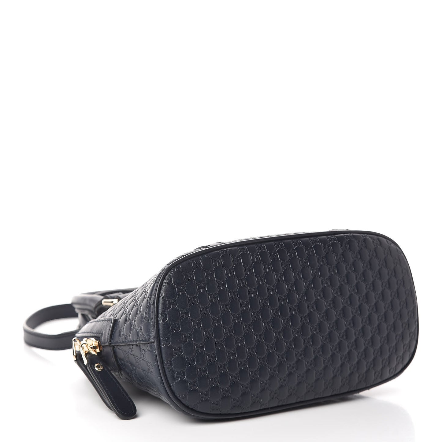 Soft Microguccissima Mini Dome Bag Blue