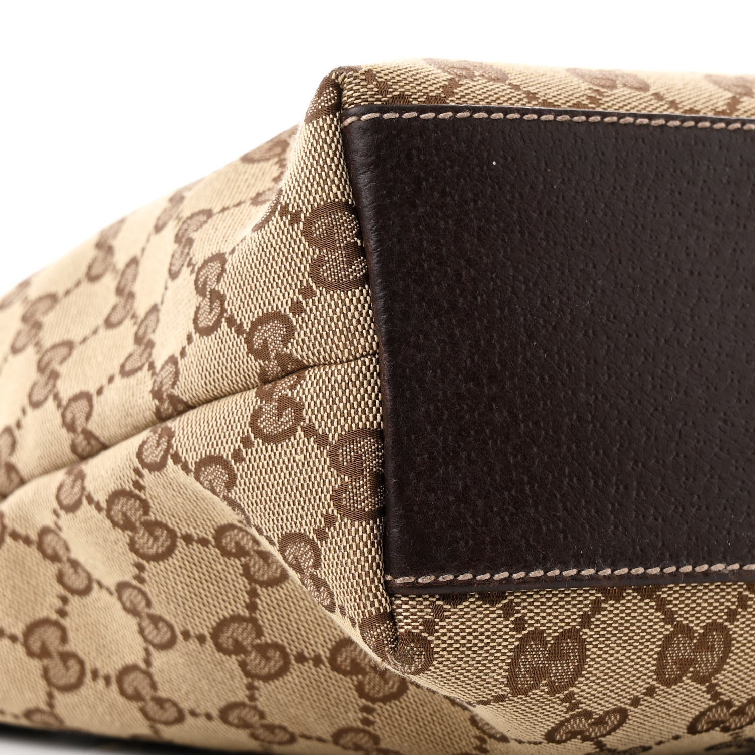 Gucci Monogram Small Charmy Tote Dark Brown 9 of 14