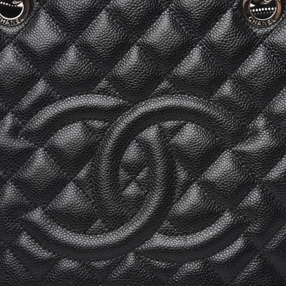 Chanel Caviar Quilted Grand Shopping Tote GST Black 11 of 13