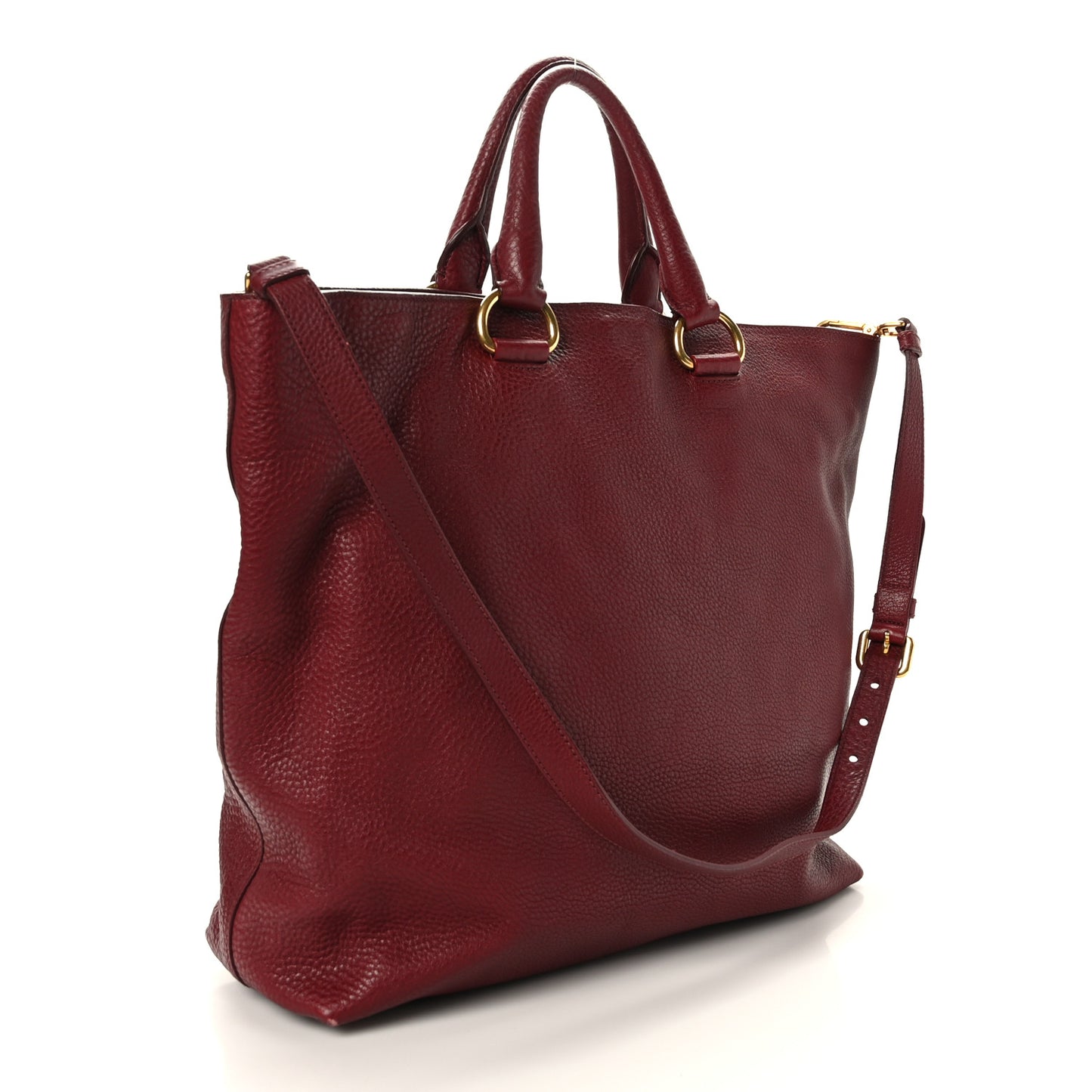 Vitello Daino Tote Amaranto