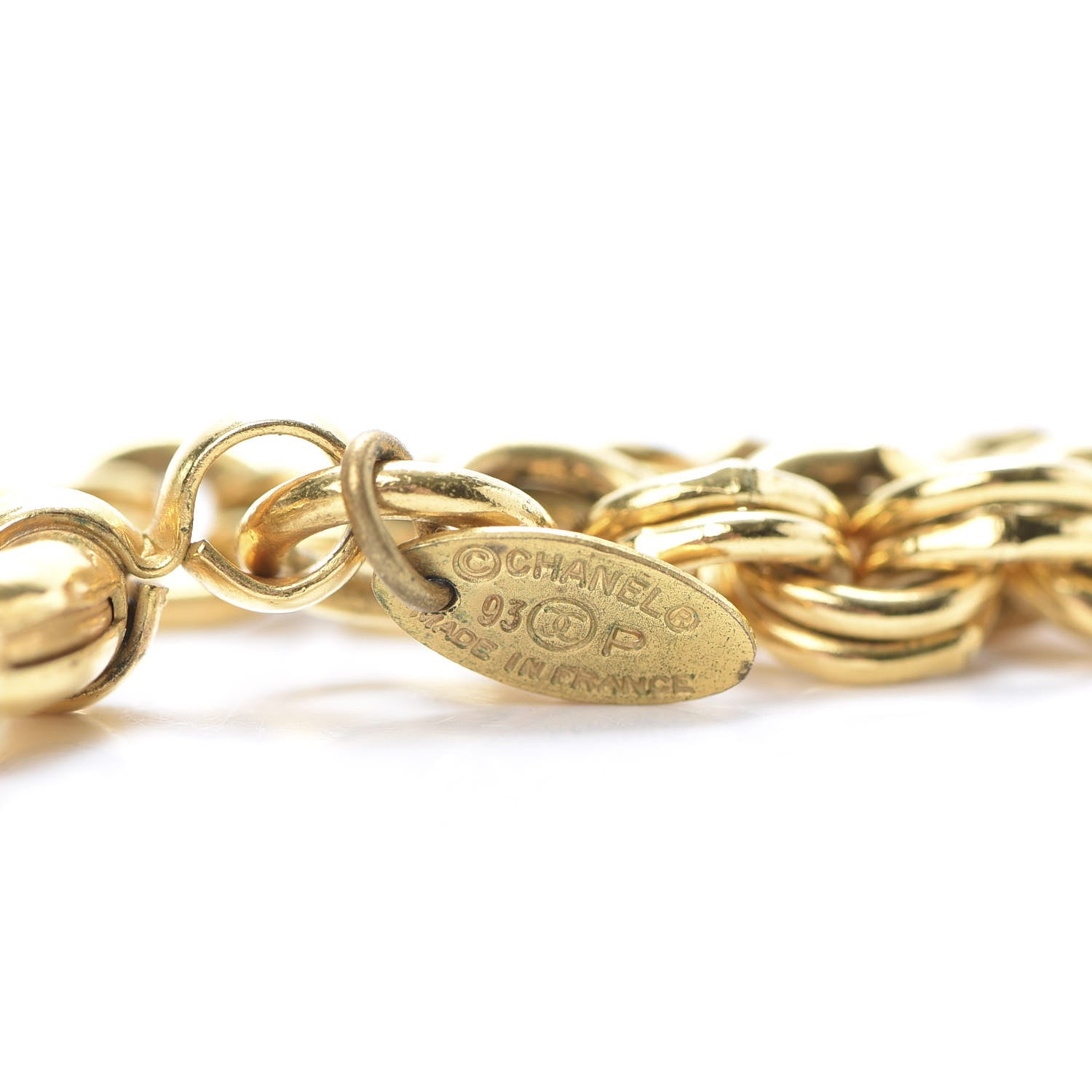 Chanel CC Mirror Long Necklace Gold 4 of 6