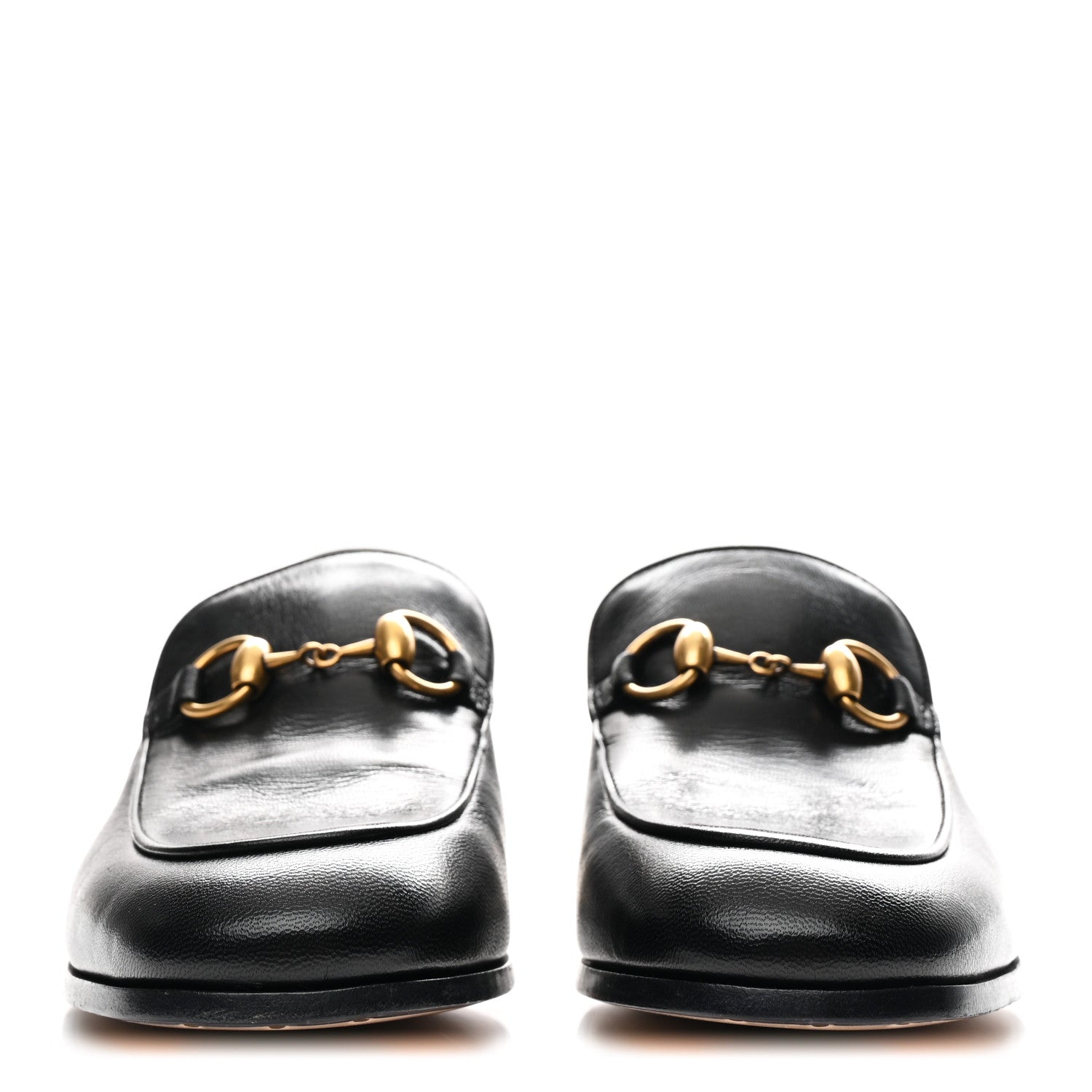 Gucci Goatskin Crystal Womens Horsebit Loafers 38 Black 3 of 10