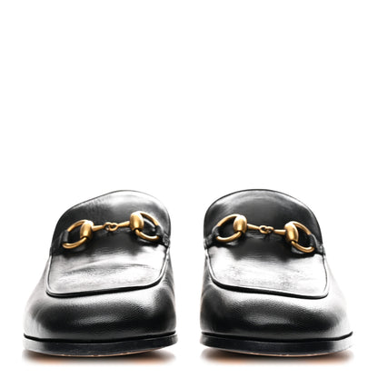 Gucci Goatskin Crystal Womens Horsebit Loafers 38 Black 3 of 10