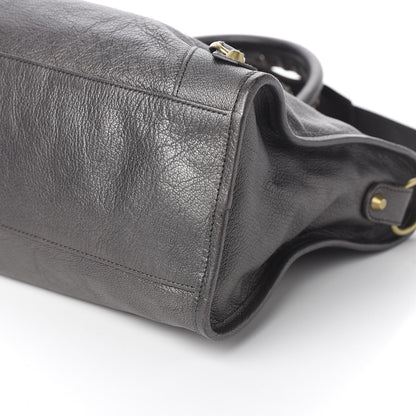 Balenciaga Pearlescent Goatskin Classic Gold Hardware City Bronze 8 of 9