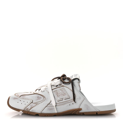 Miu Miu X NEW BALANCE Calfskin 530 SL Slip-On Sneaker Mules 37.5 White 1 of 10