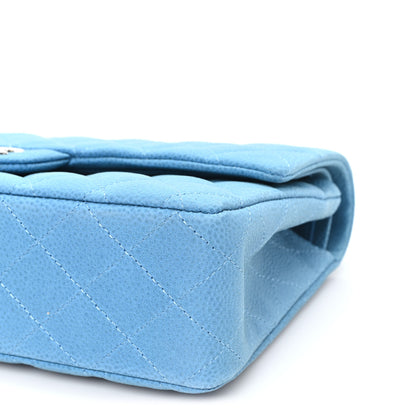 Chanel Iridescent Caviar Quilted Medium Double Flap Blue 10 of 10