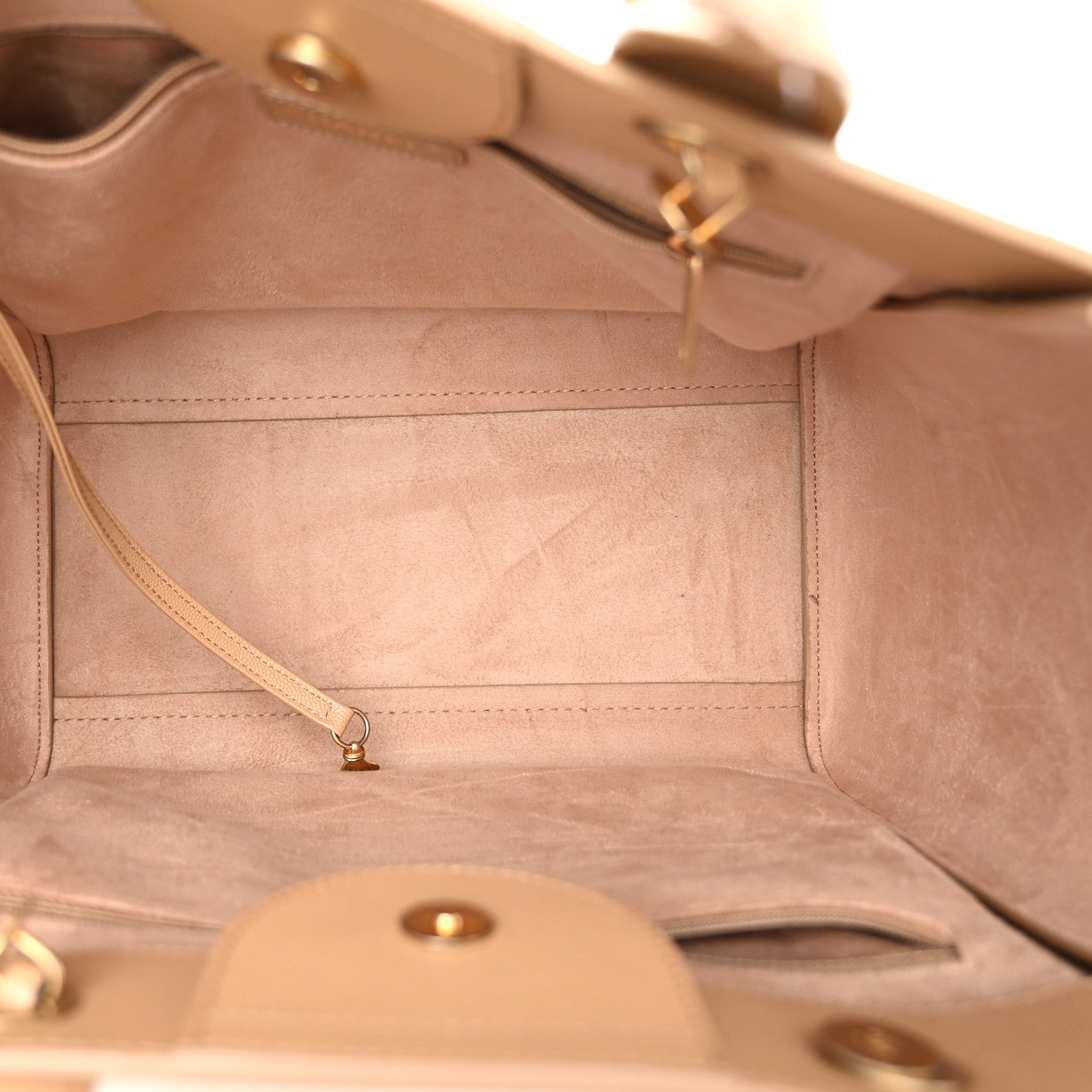 Chanel Caviar Small Studded Deauville Tote Beige 5 of 11