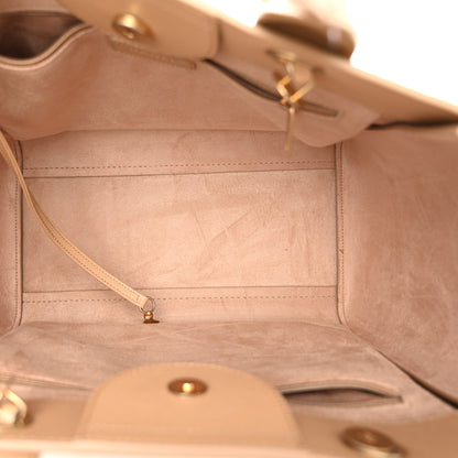 Chanel Caviar Small Studded Deauville Tote Beige 5 of 11