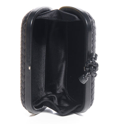 Bottega Veneta Satin Knot Clutch Nero Black 7 of 7