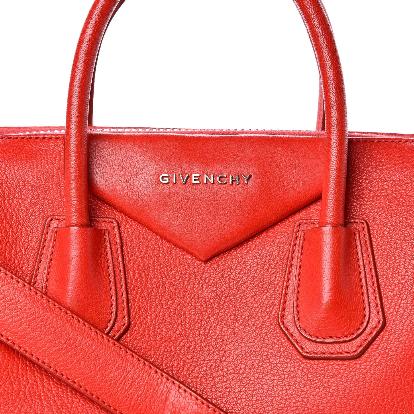 Sugar Goatskin Medium Antigona Red