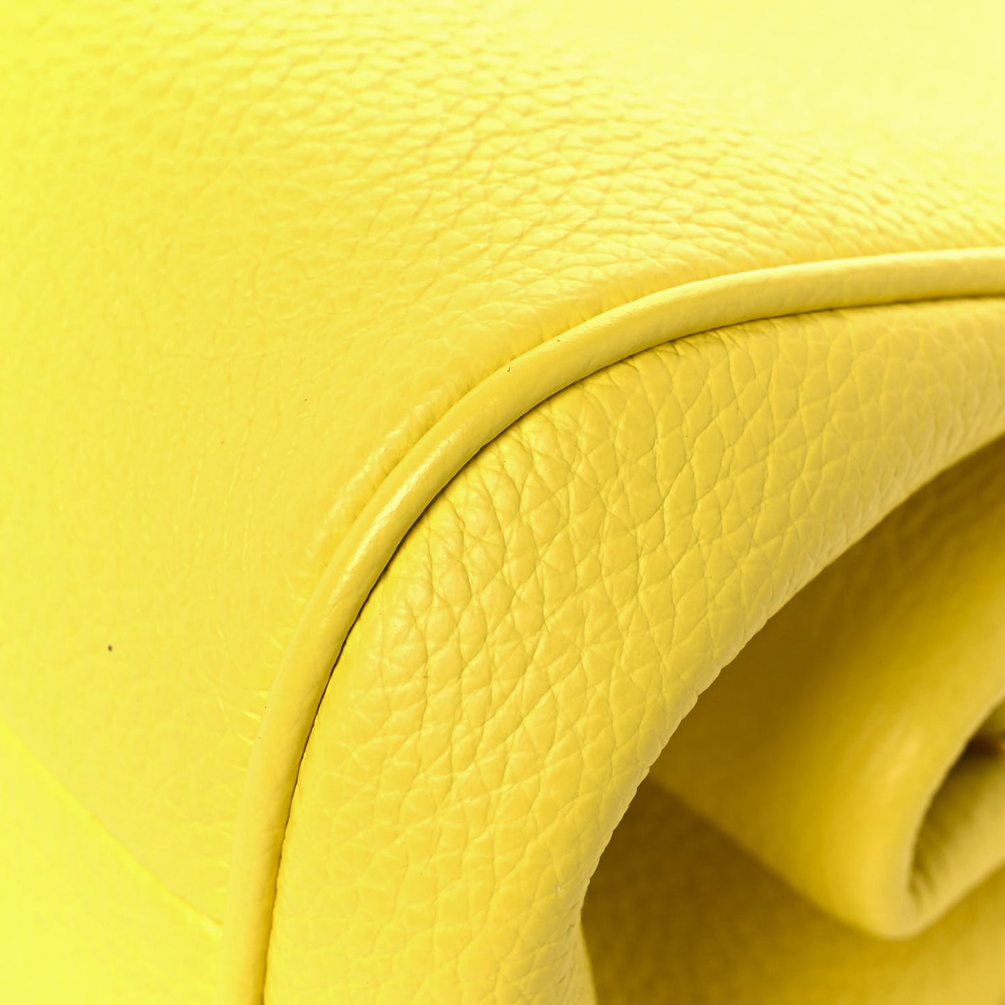 Calfskin Small Gancini Crossbody Canary Yellow