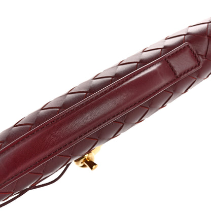 Bottega Veneta Nappa Intrecciato Long Andiamo Top Handle Clutch Barolo 9 of 9