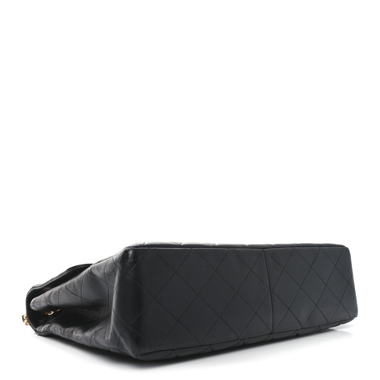 Chanel Lambskin Quilted Jumbo Single Flap Black 4 of 9