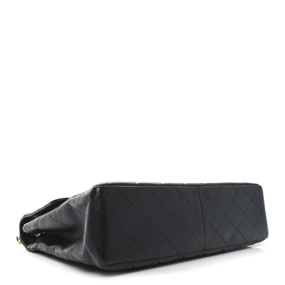 Chanel Lambskin Quilted Jumbo Single Flap Black 4 of 9