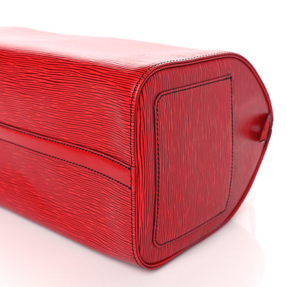 Louis Vuitton Epi Speedy 30 Castillan Red 9 of 10