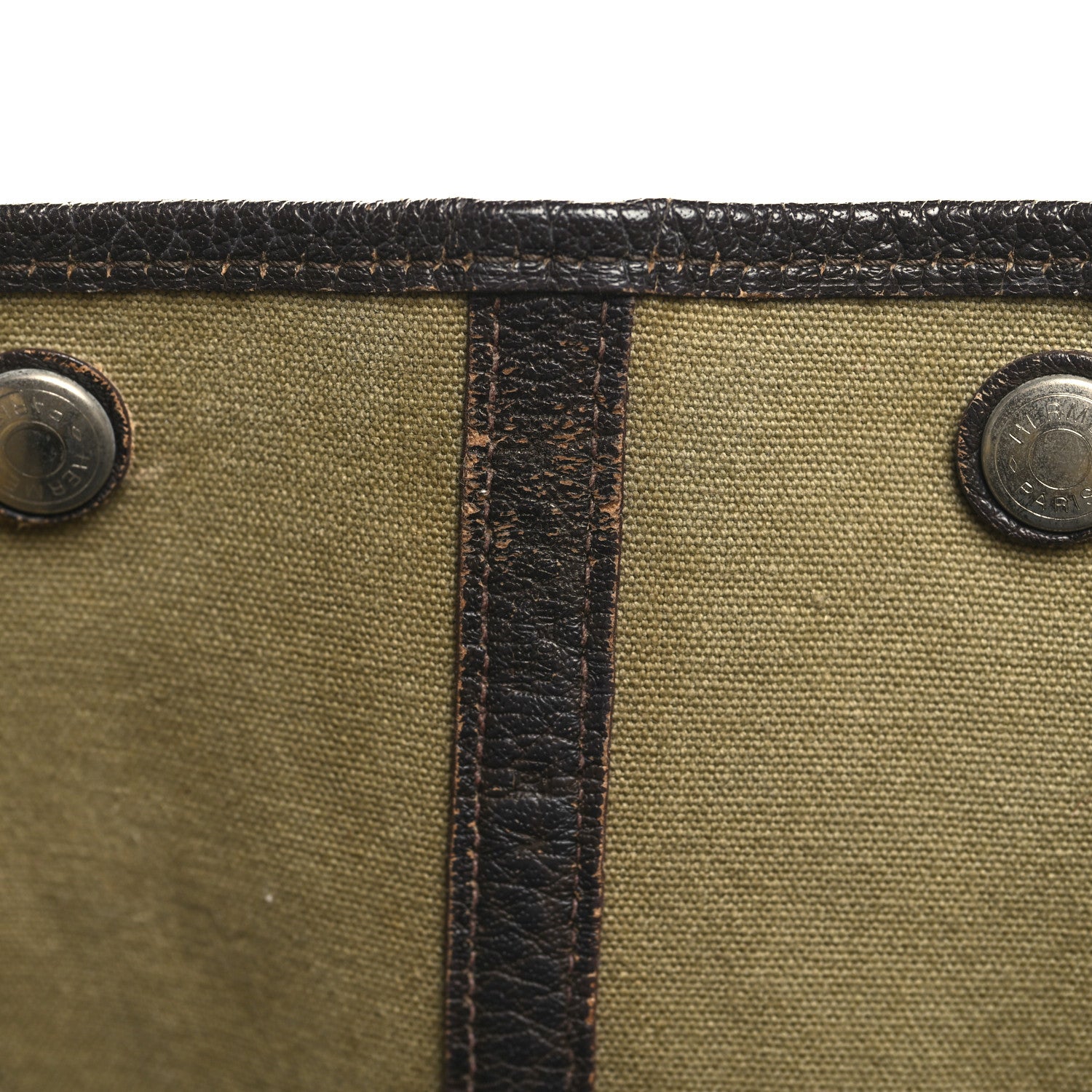 Hermes Buffle Skipper Toile Garden Party 36 MM Tote Olive 6 of 16
