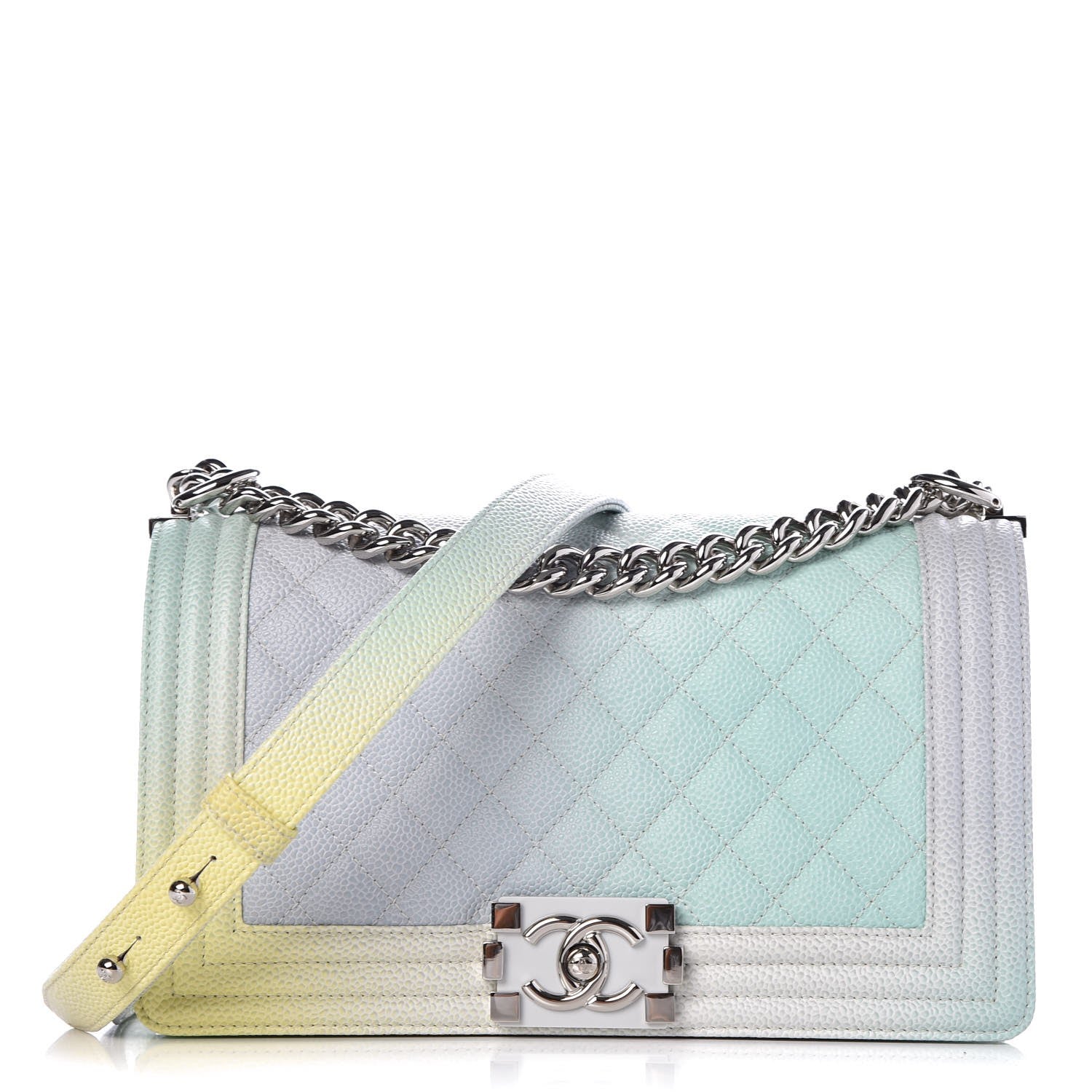 Chanel Caviar Quilted Medium Rainbow Boy Flap Multicolor 1 of 7