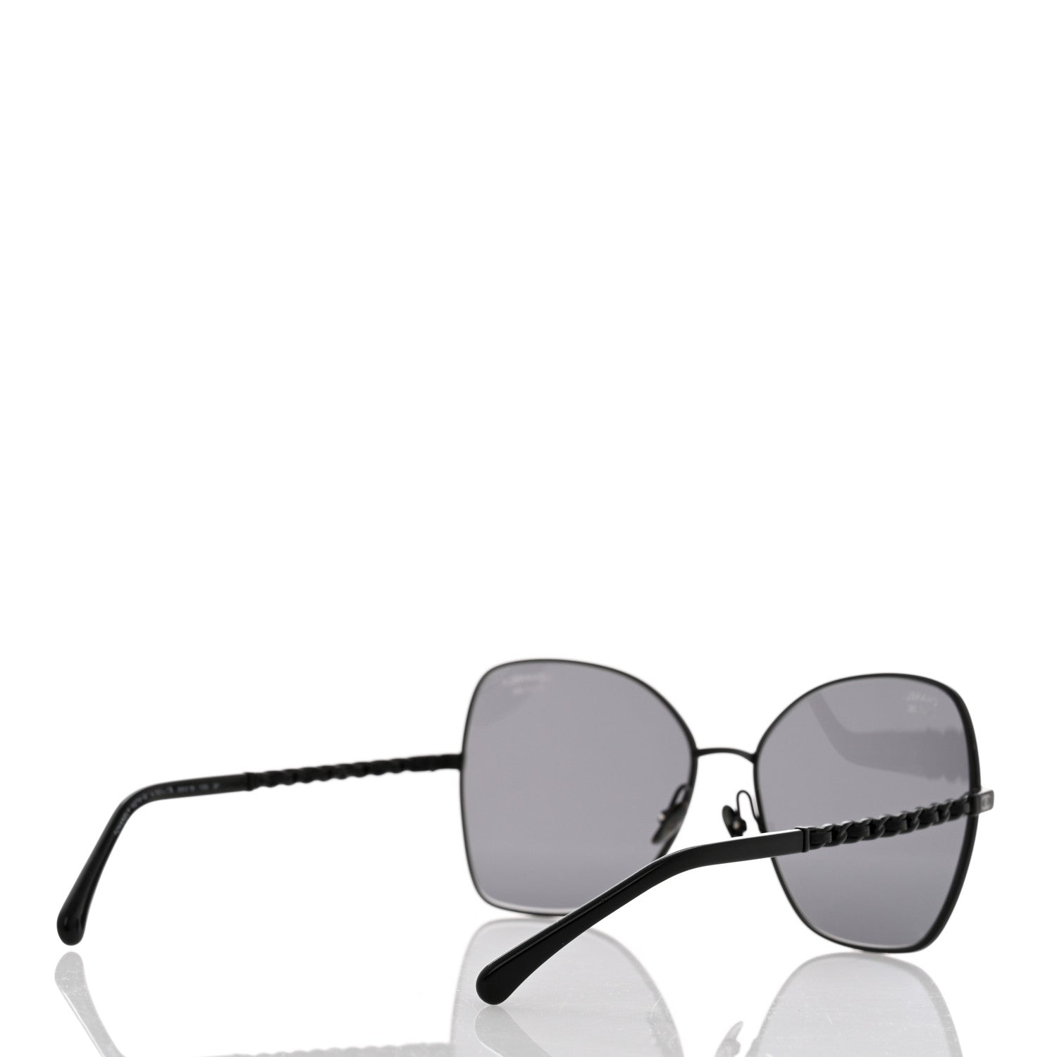 Chanel Metal Square Frame Chain Sunglasses 4274-Q Black 4 of 8