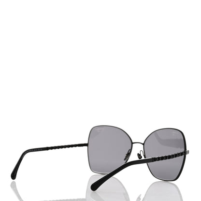 Chanel Metal Square Frame Chain Sunglasses 4274-Q Black 4 of 8