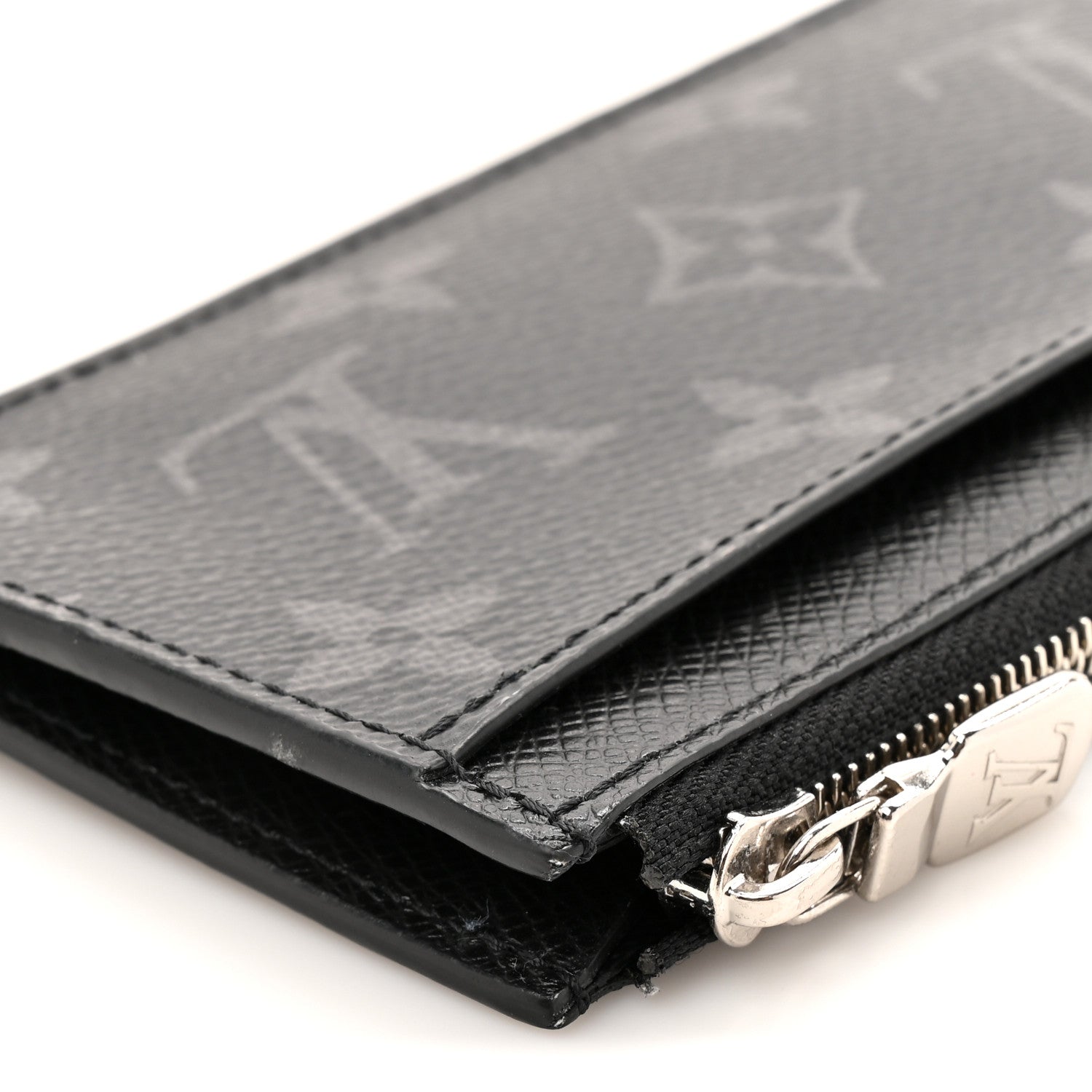 Louis Vuitton Monogram Eclipse Taiga Coin Card Holder 8 of 10