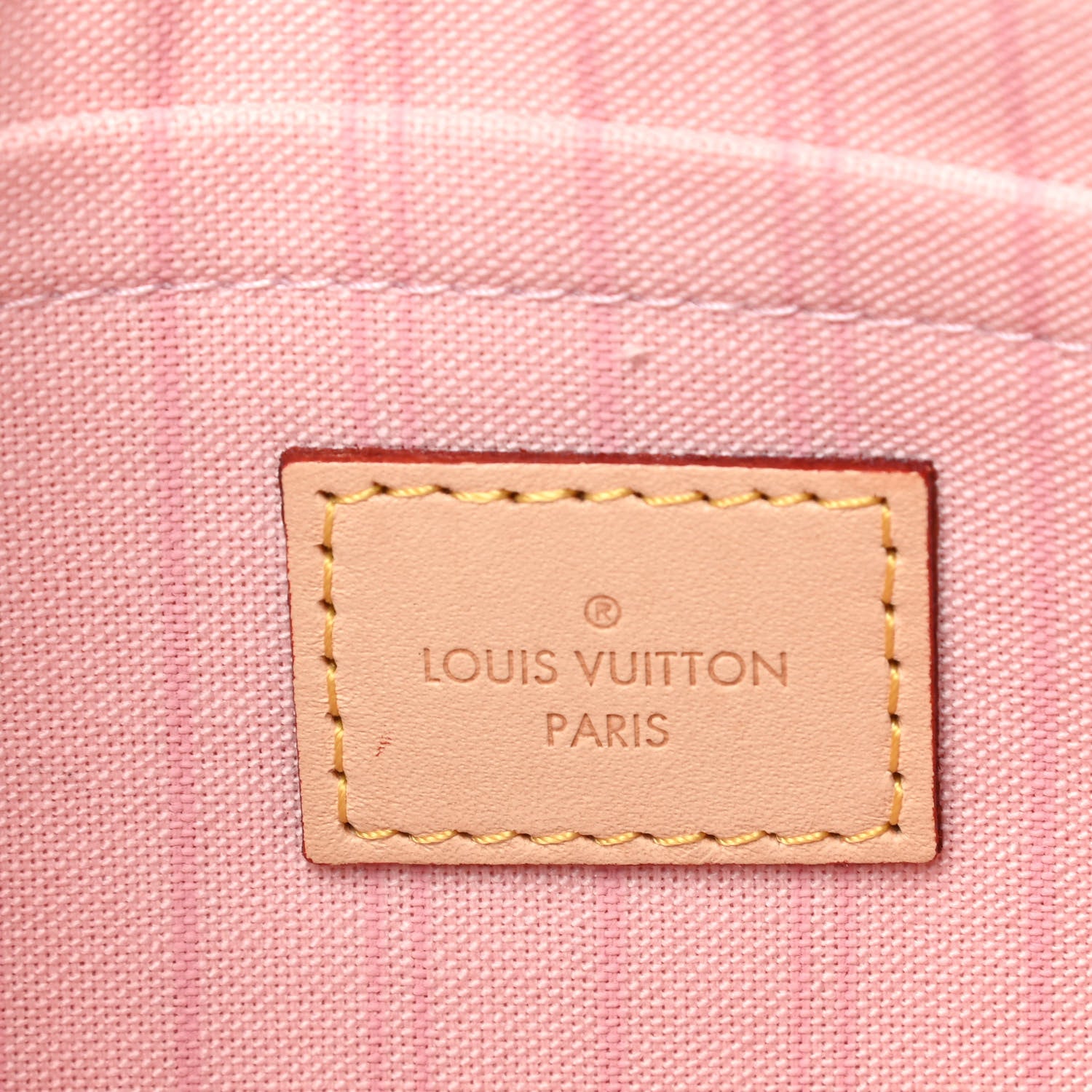 Louis Vuitton Damier Azur Neverfull MM GM Pochette Rose Ballerine 6 of 7