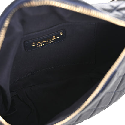 Chanel Calfskin Quilted Banane Waist Bag Fanny Pack Navy 5 of 13