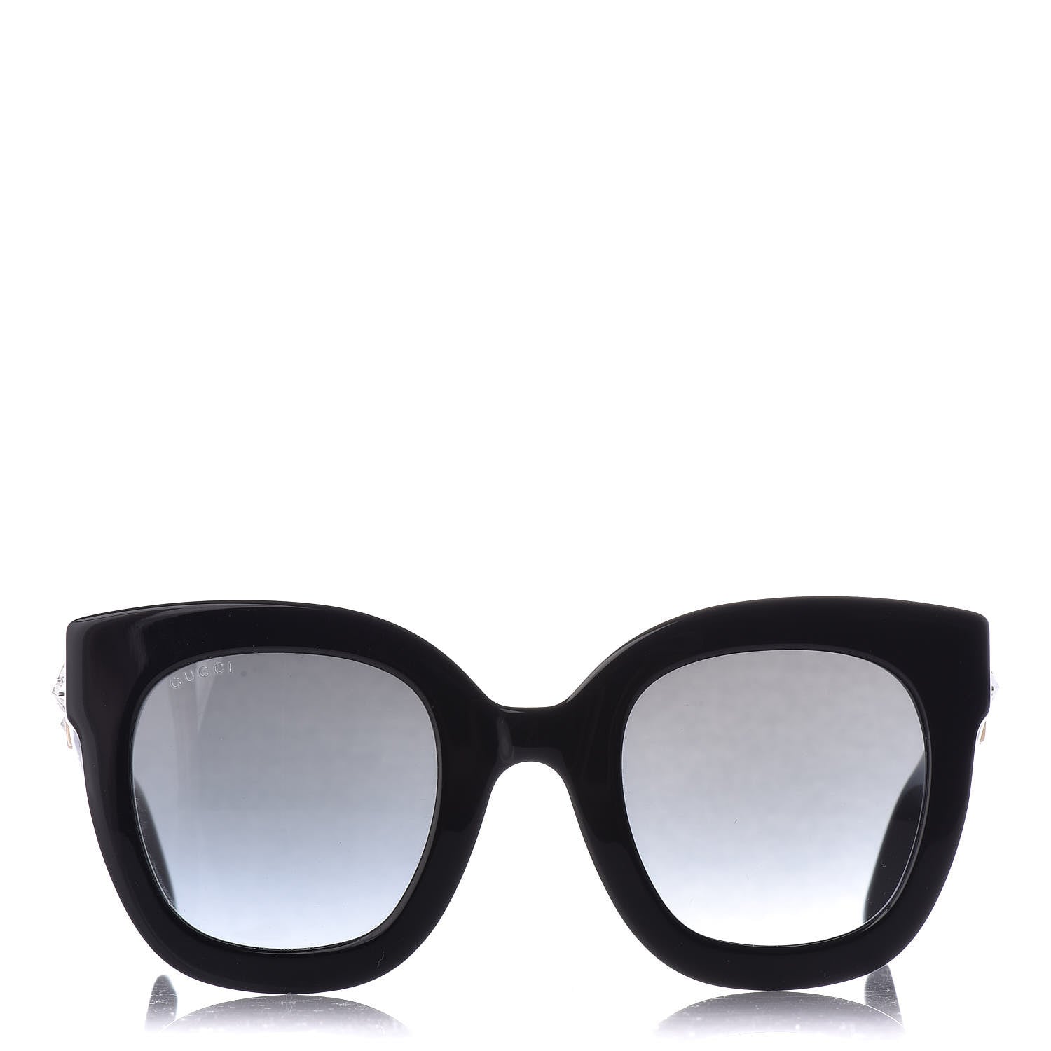 Gucci Round Frame Star Sunglasses GG0208S Black 2 of 7