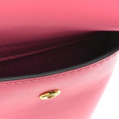 Fendi Vitello Grace Matte Two Pocket Mini Crossbody Pink 5 of 9