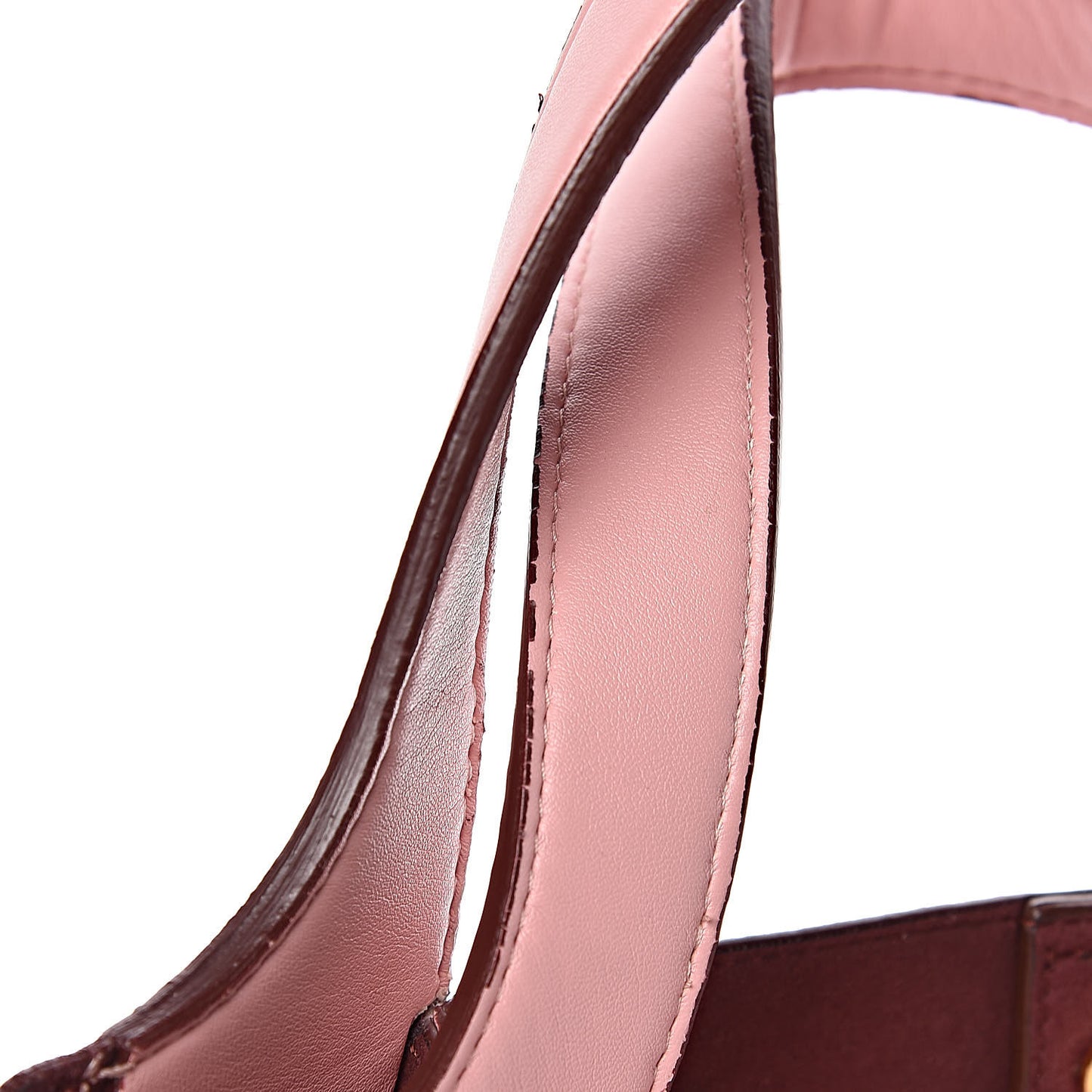 Eco Alter Nappa East West Perforated Tote Pink