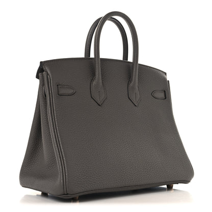 Hermes Togo Birkin 25 Etain 6 of 23