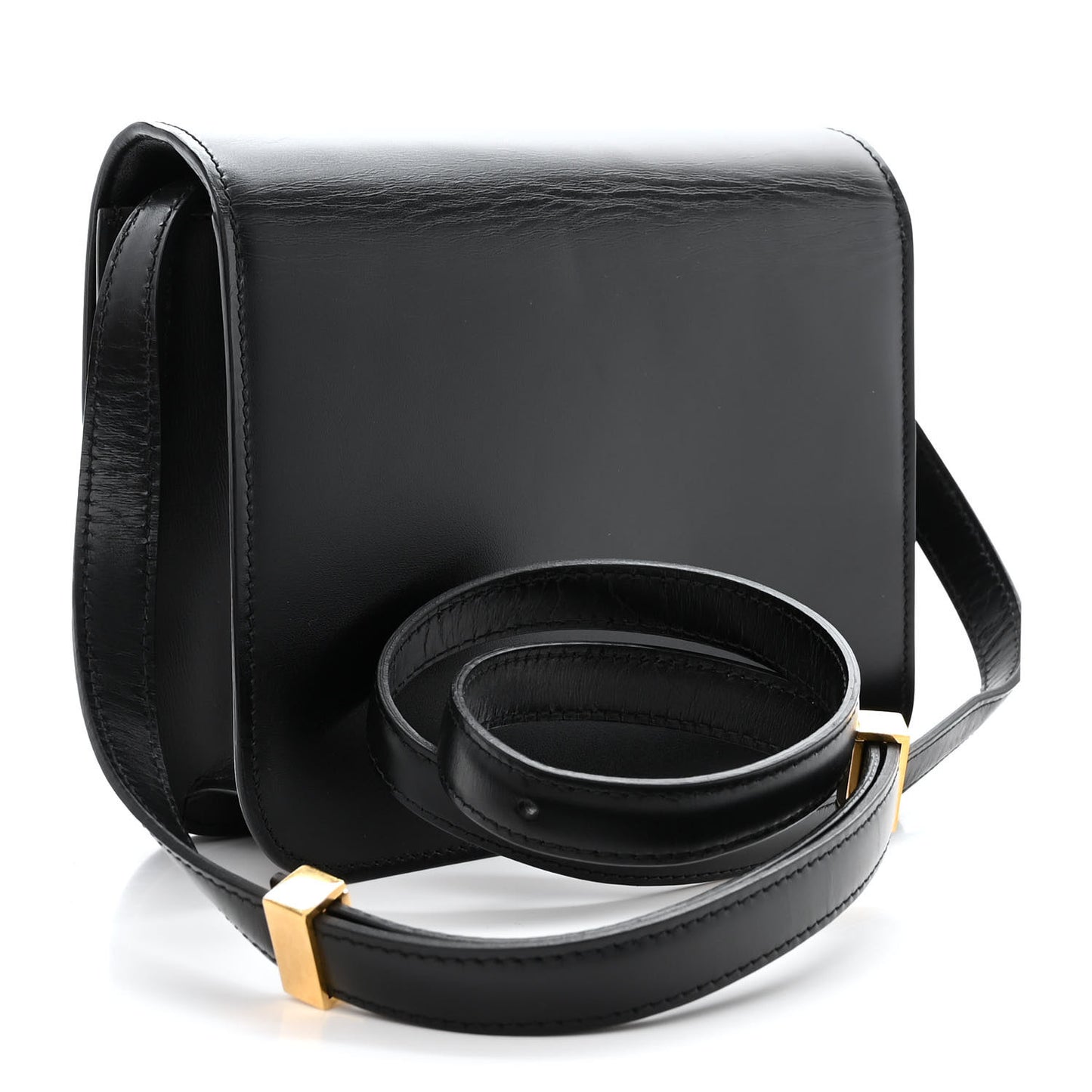 Box Calfskin Teen Classic Box Flap Bag Black