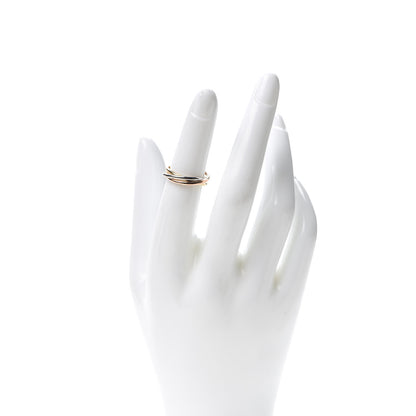 Cartier 18K Pink Yellow White Gold Extra Small Trinity Ring 49 4.75 2 of 5