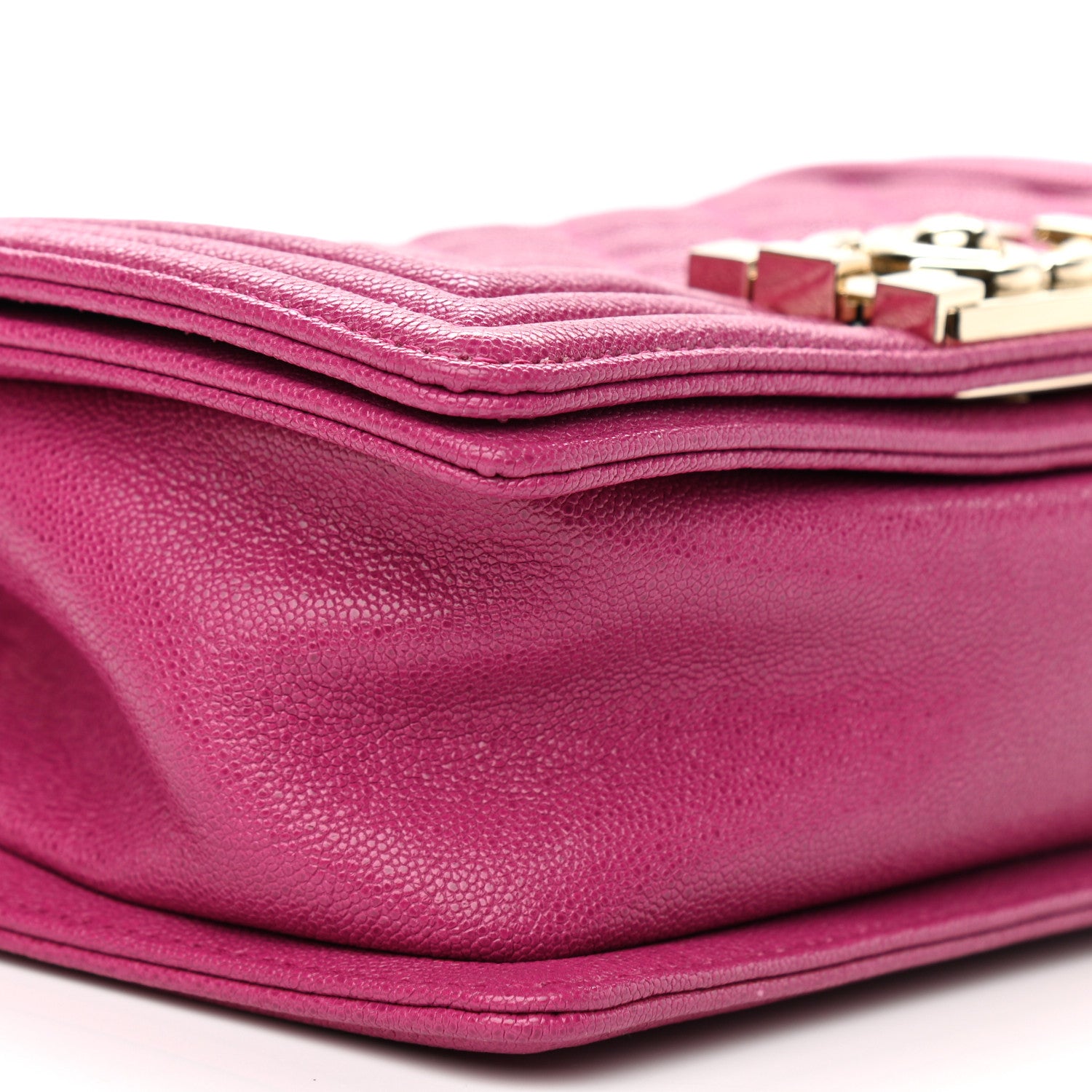 Chanel Caviar Quilted Small Boy Flap Fuchsia 9 of 11