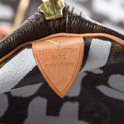 Louis Vuitton Graffiti Keepall 50 Silver 6 of 28