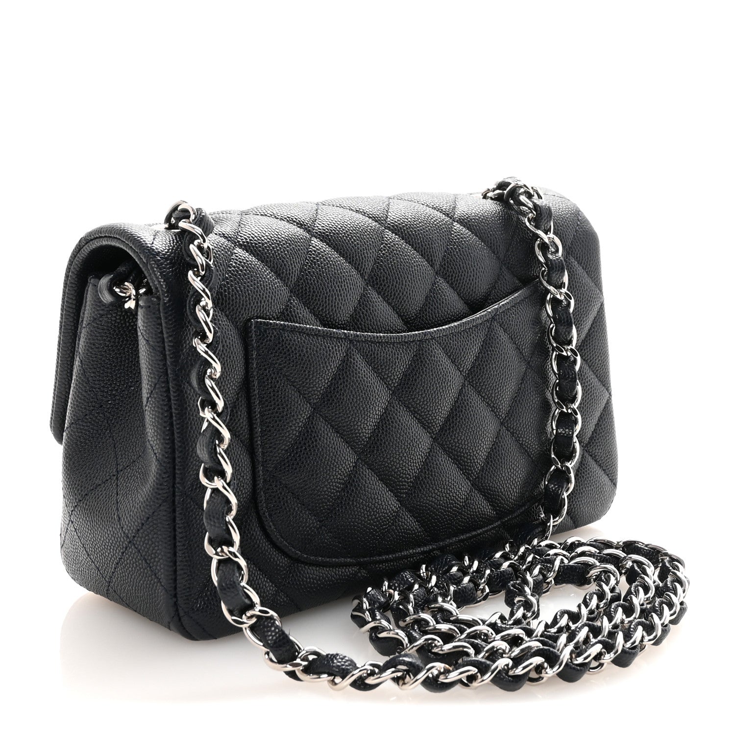 Chanel Caviar Quilted Mini Rectangular Flap Navy 3 of 10