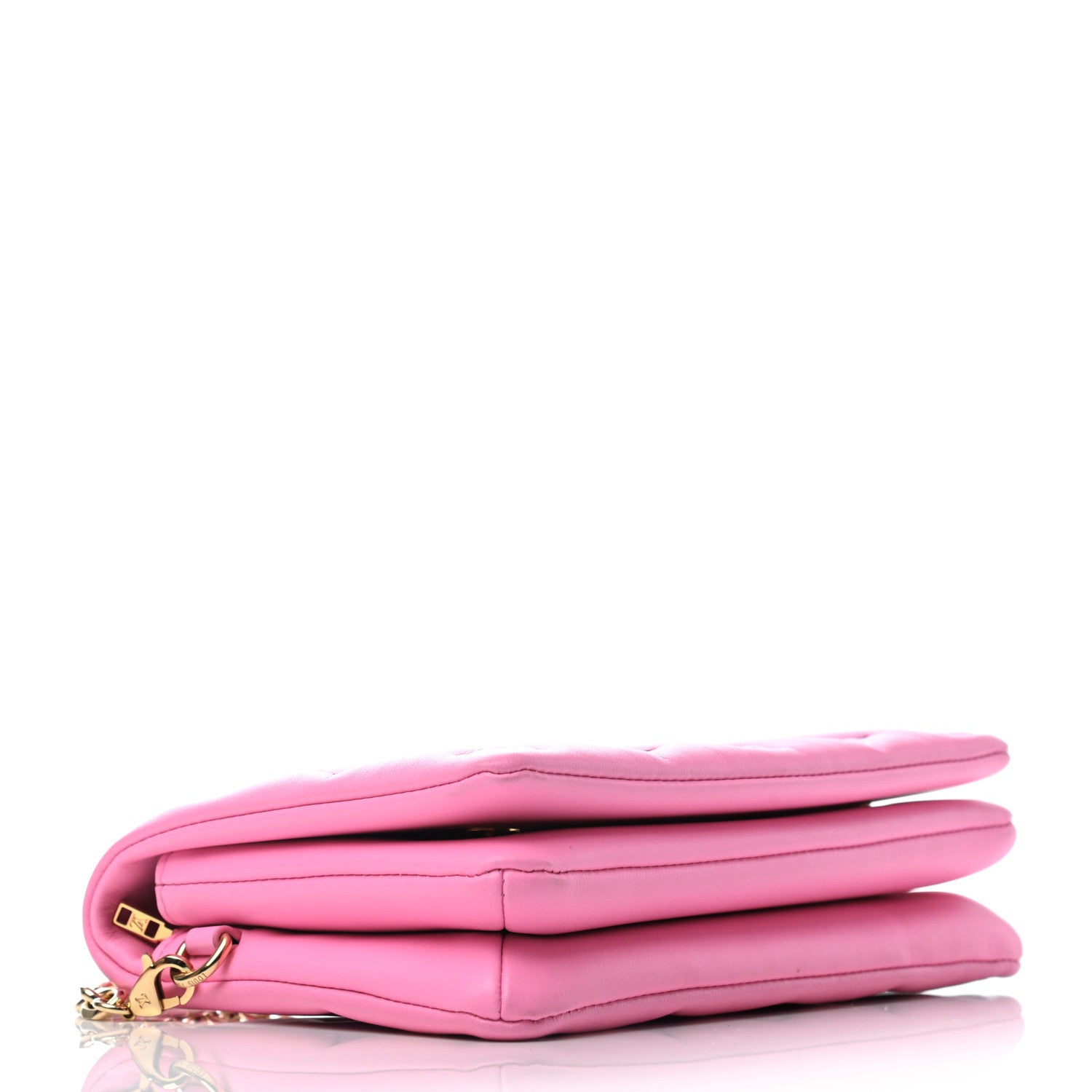 Louis Vuitton Lambskin Embossed Monogram Vuittamins Pochette Coussin Rose Violet 3 of 6