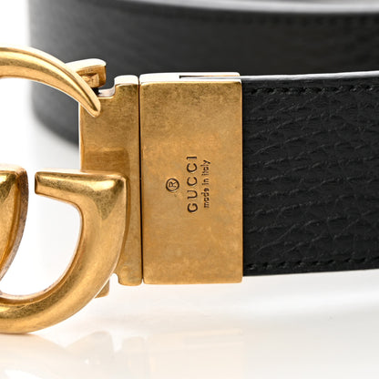 Gucci Calfskin Double G Reversible 37mm Belt 120 48 Black Cocoa 6 of 10