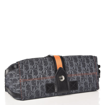 Christian Dior Monogram Flight East West Tote Blue 4 of 13