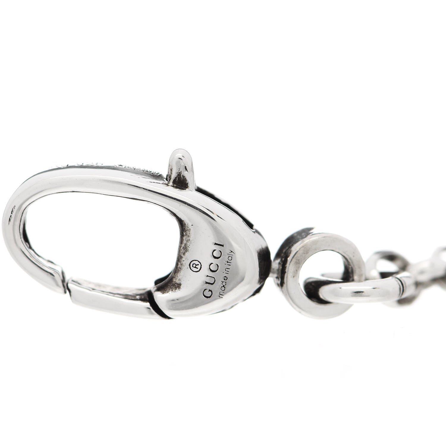 Gucci Sterling Silver Double G Key Bracelet 3 of 5