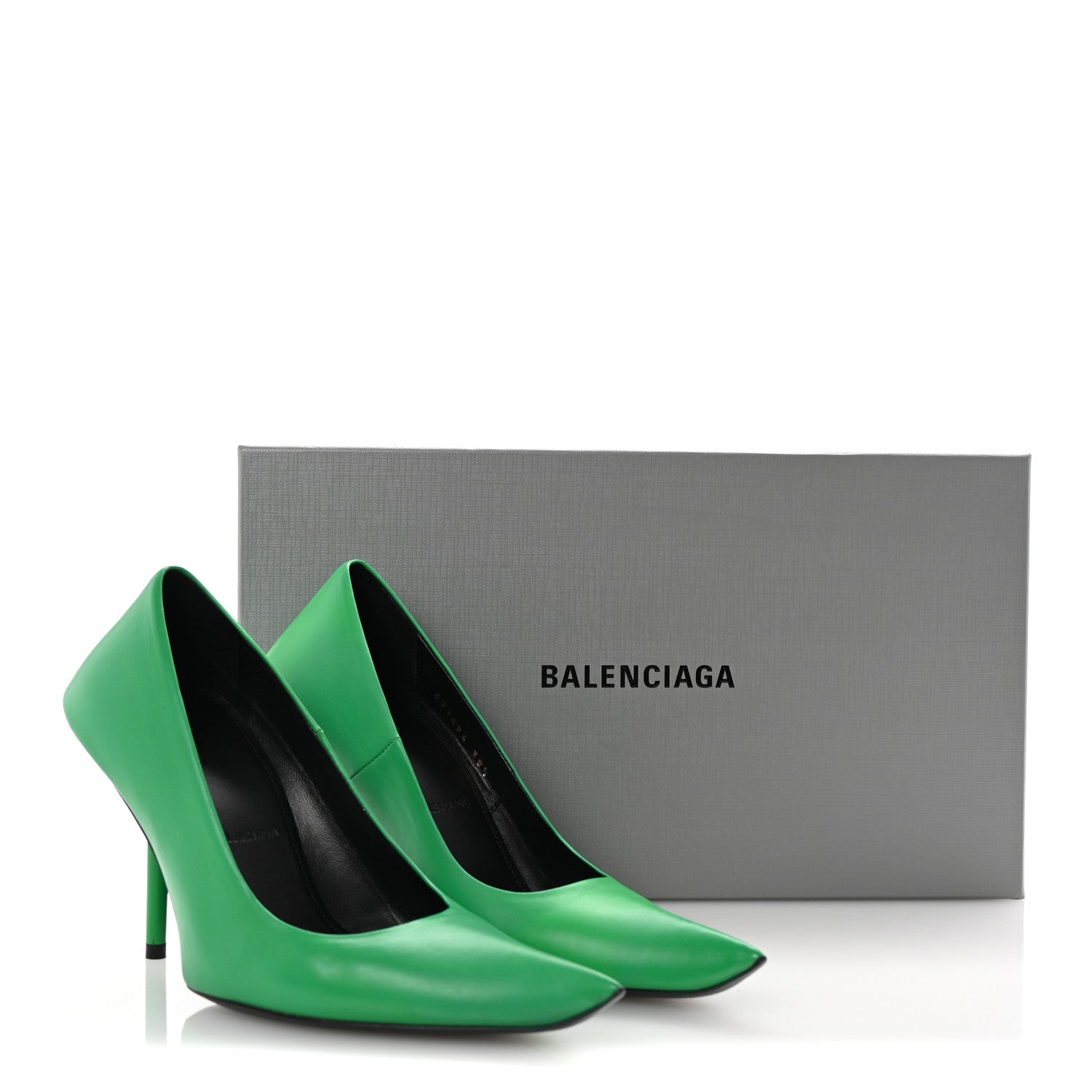 Balenciaga Soft Calfskin Essex 110mm Pumps 38.5 Green 10 of 10