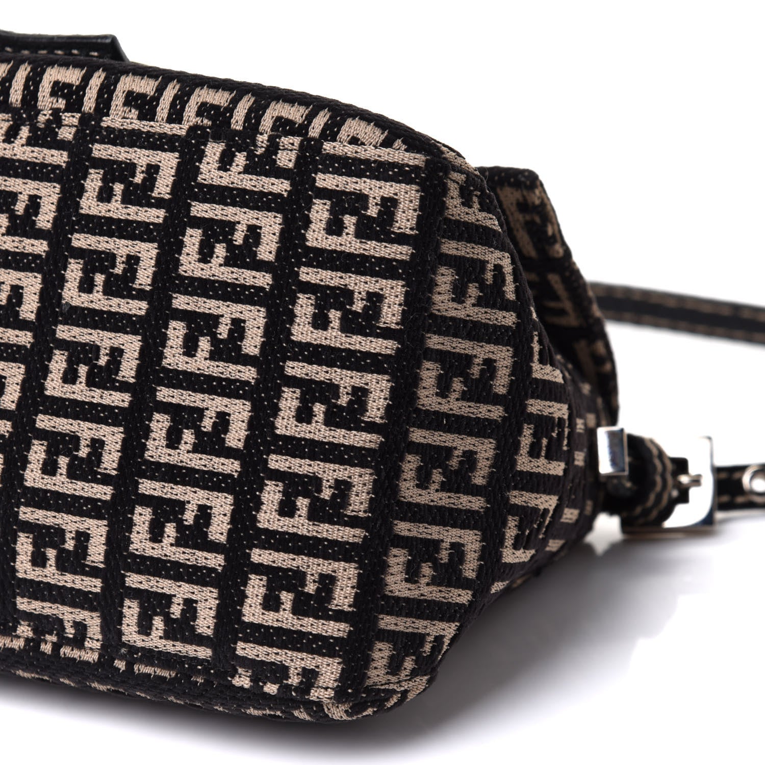 Fendi Zucchino Knit Mini Mama Baguette Black 10 of 10