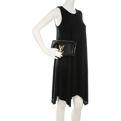 Louis Vuitton Patent Neo Sobe Louise EW Clutch Black 2 of 7