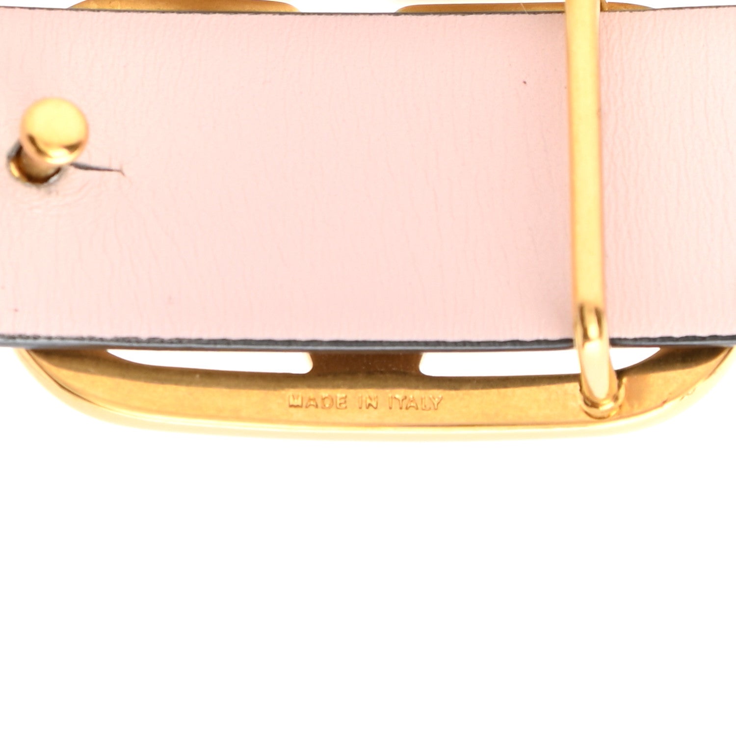Valentino Garavani Glossy Calfskin VLogo Reversible Belt 80 32 Poudre Pink 6 of 6