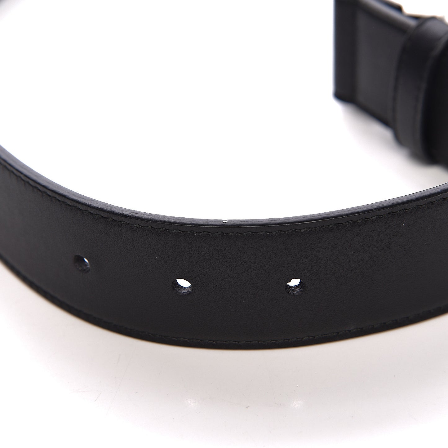 Calfskin Crystal Square G Madelyn Belt 85 34 Black