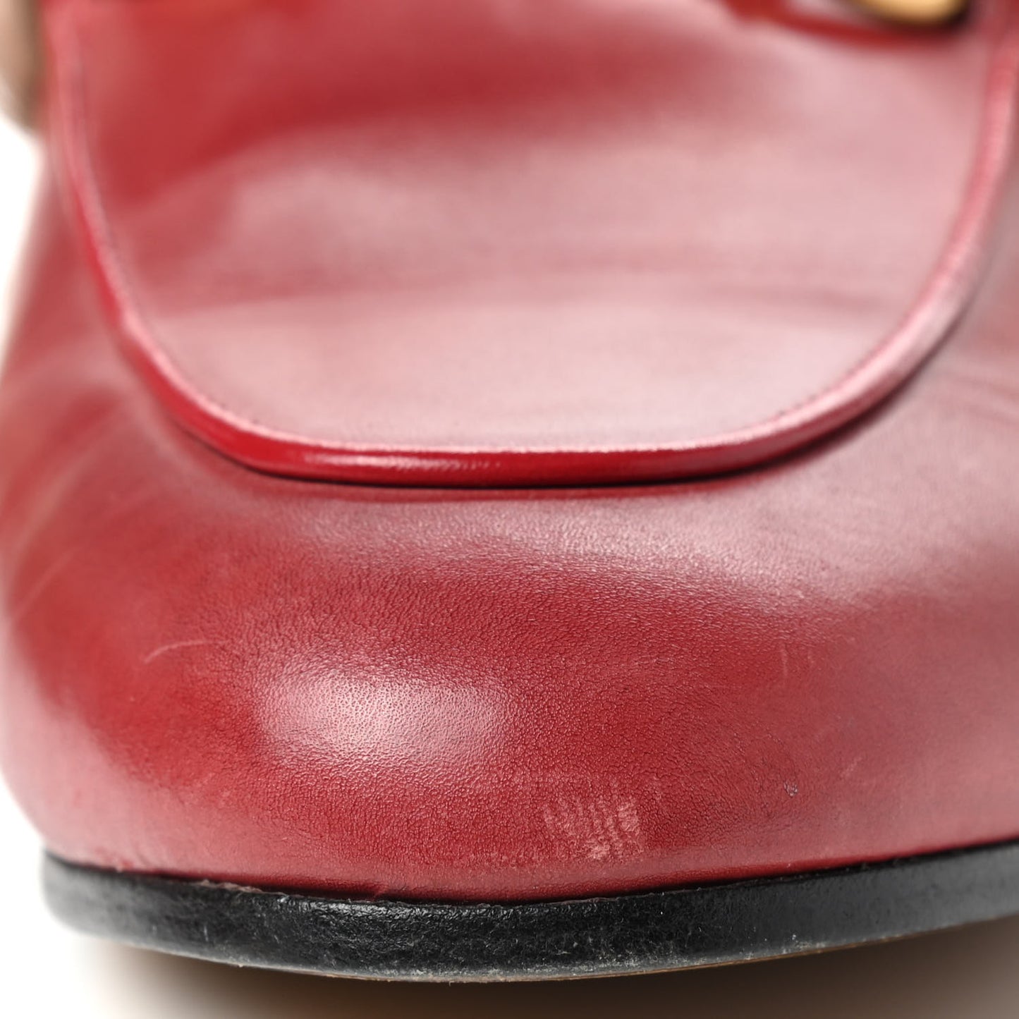 Betis Glamour Calfskin Fur Womens Princetown Slippers 35.5 Hibiscus Red Naturale