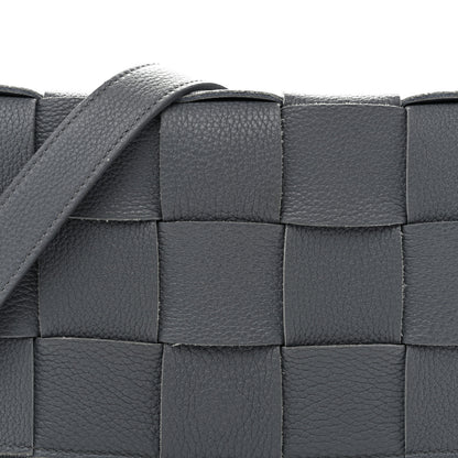 Bottega Veneta Grained Calfskin Maxi Intrecciato Cassette Crossbody Bag Thunder 7 of 10