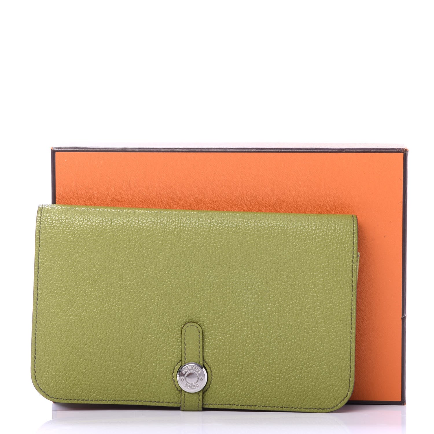 Hermes Togo Dogon Duo Wallet Vert Anis 12 of 12