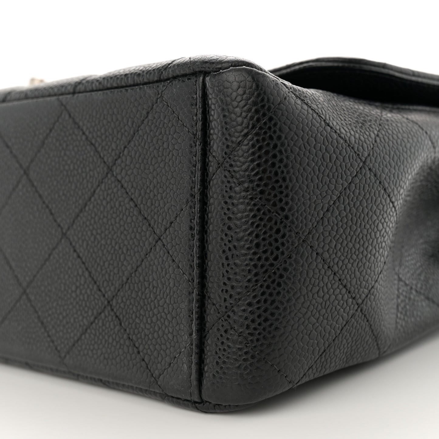 Caviar Quilted Maxi Double Flap Black