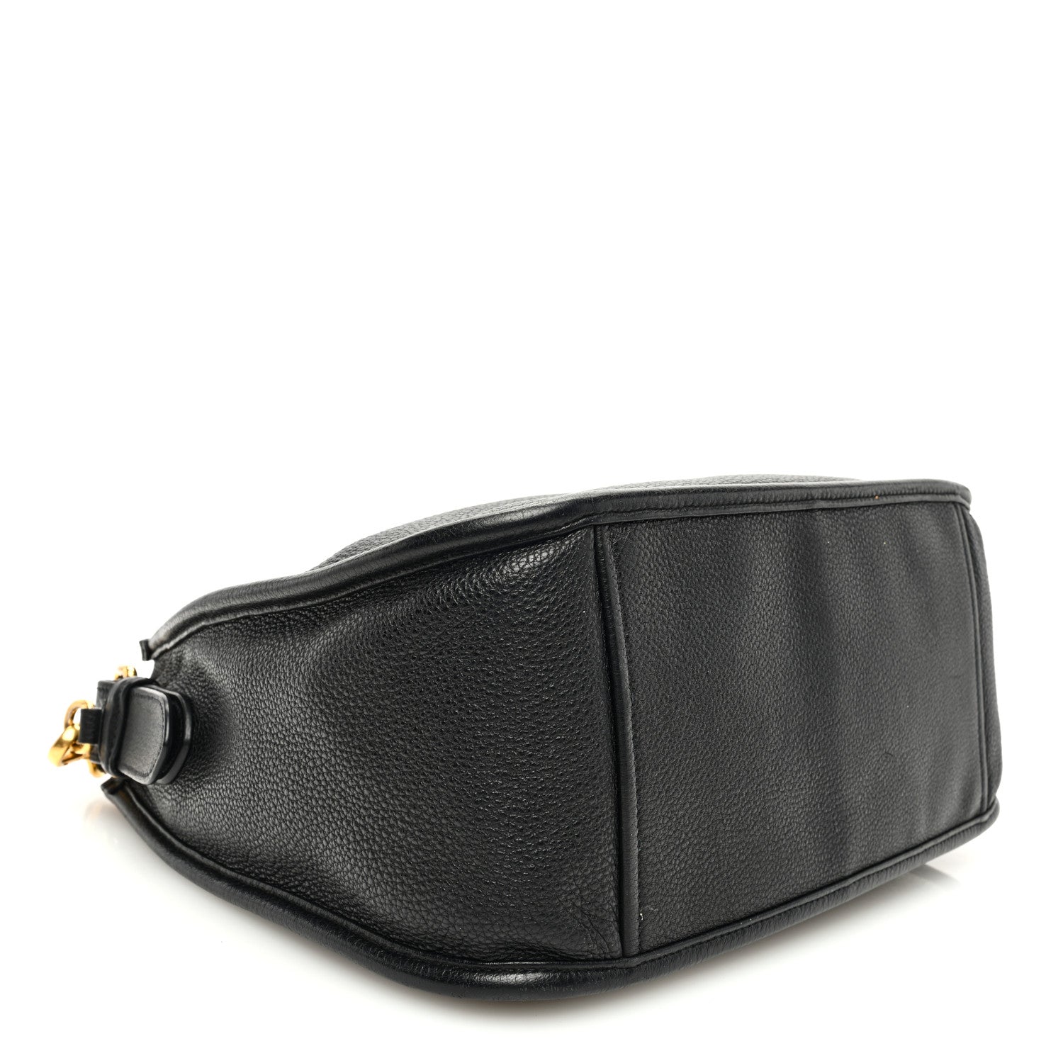 Prada Vitello Daino Hobo Messenger Bag Black 4 of 9