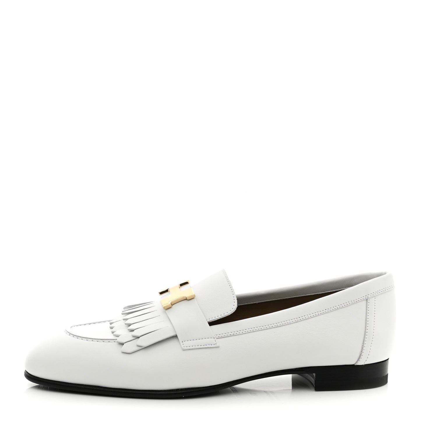 Calfskin Womens Royal Loafers 38 White